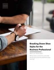Shoe Styles for the Business Professional