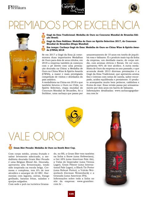 Revista Carta Premium - Especial Premiata 2018