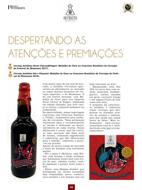 Revista Carta Premium - Especial Premiata 2018