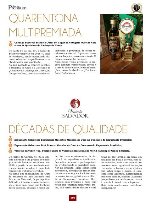 Revista Carta Premium - Especial Premiata 2018