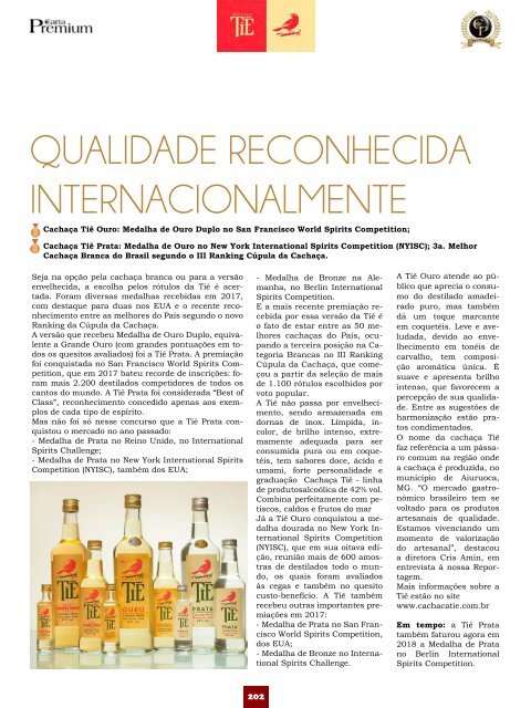 Revista Carta Premium - Especial Premiata 2018