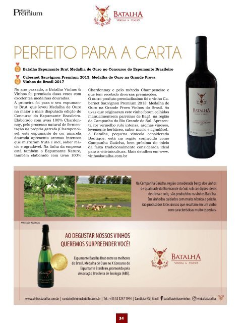 Revista Carta Premium - Especial Premiata 2018