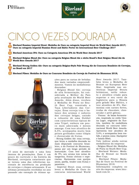 Revista Carta Premium - Especial Premiata 2018