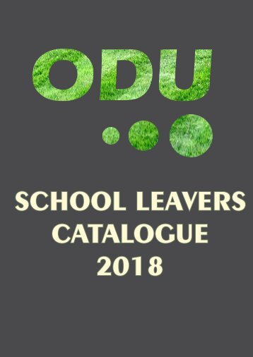 School leavers Catalogue  V1.0