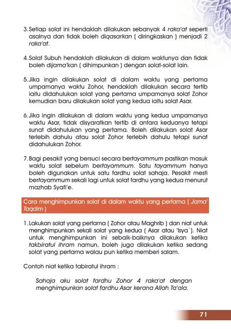 Cara Solat Zohor