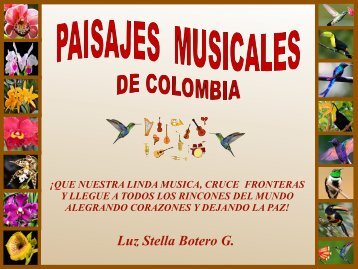 PAISAJES MUSICALES DE COLOMBIA-ESP