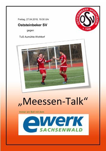 Meessen-Talk 27.04.2018 OSV vs. TuS Aumühle-Wohltorf