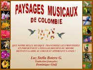 PAYSAGES MUSICAUX DE COLOMBIE  FR