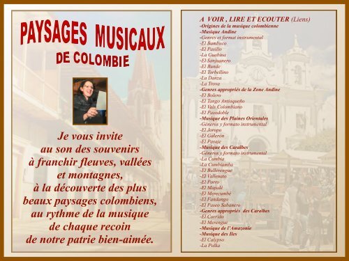 PAYSAGES MUSICAUX DE COLOMBIE  FR