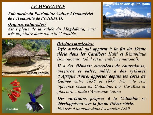 PAYSAGES MUSICAUX DE COLOMBIE  FR