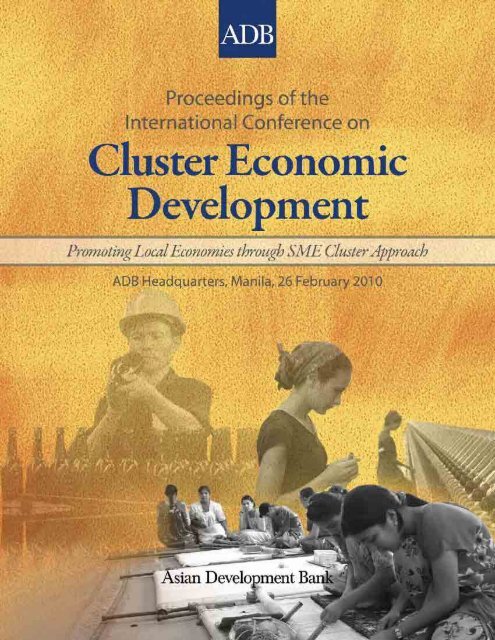 international conference on cluster economic development - Asian ...