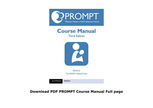 Download PDF PROMPT Course Manual Full page