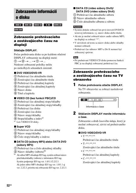 Sony DAV-IS50 - DAV-IS50 Consignes d&rsquo;utilisation Slovaque