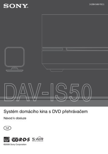 Sony DAV-IS50 - DAV-IS50 Consignes dâutilisation TchÃ¨que