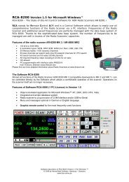 RCA-8200 Version 1.5 for Microsoft Windows™