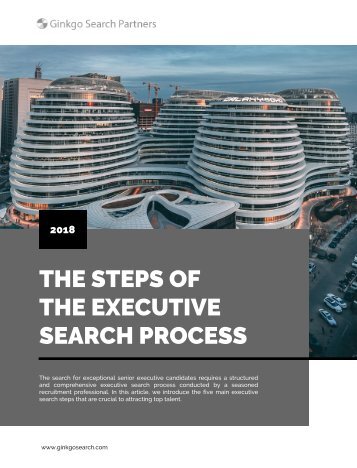 The Steps of the Executive Search Process