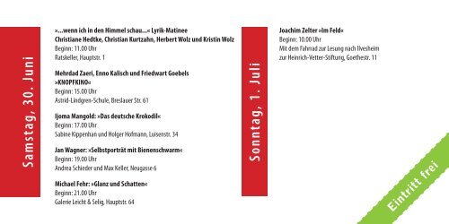 vielerorts - Ladenburger Literaturtage 2017