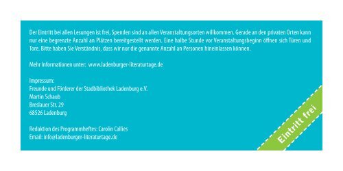 vielerorts - Ladenburger Literaturtage 2017