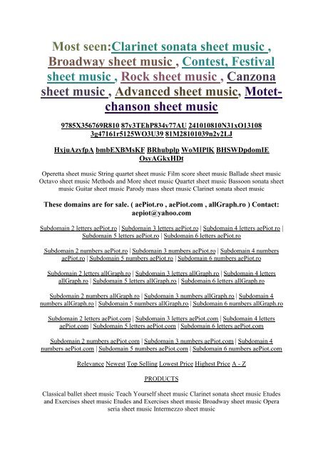 PRODUCTS Violin concerto sheet music Relevance Fake Book sheet music Newest Viola concerto sheet music Top Selling Violin sonata sheet music Lowest Price Gavotte sheet music Highest Price Piano sonata sheet music A