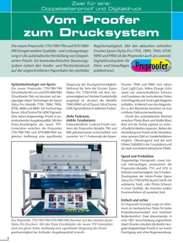 Vom Proofer zum Drucksystem - Hansa Computer