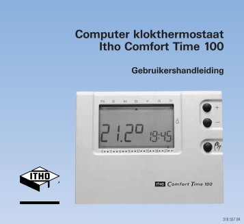 Computer klokthermostaat Itho Comfort Time 100