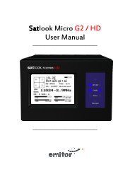 Satlook Micro G2 / HD User Manual - Hansa Electronic