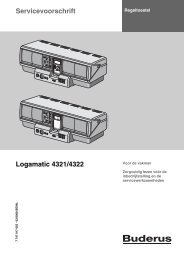 Servicevoorschrift Logamatic 4321/4322 - Buderus