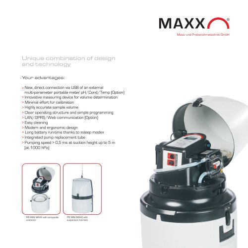 MAXX Portable & Fixed Site Water Samplers brochure