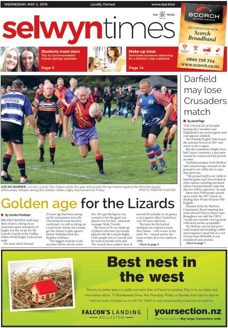 Selwyn Times: May 02, 2018