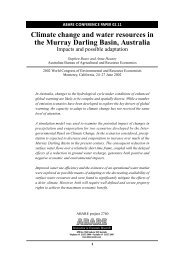 Climate change and water resources in the Murray Darling Basin ...