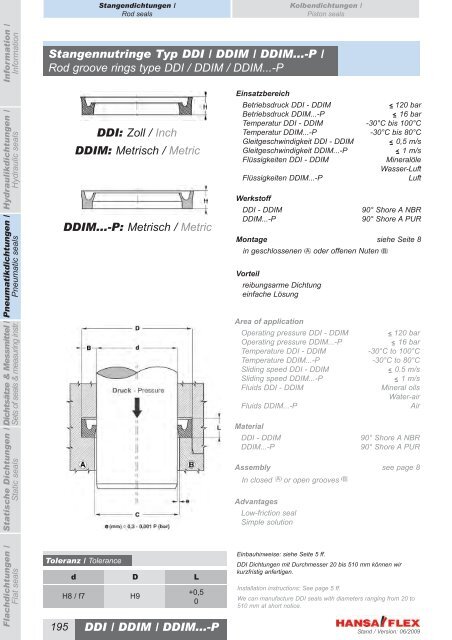 Metrisch / Metric DDIM...-P