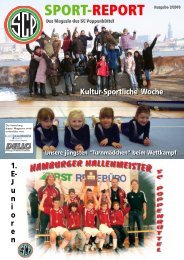 SPORT-REPORT Ausgabe 2/2010 Kultur-Sportliche Woche Unsere ...