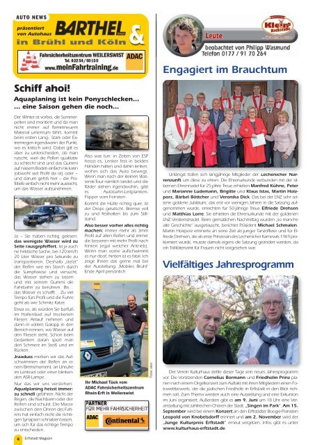 Erftstadt Magazin April 2018