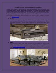 Things to Consider When Getting Living Room Sets