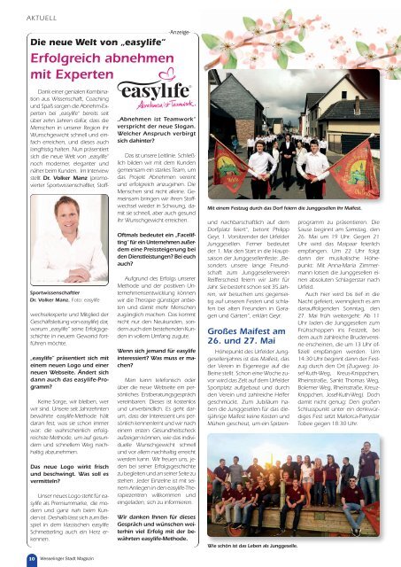 Wesselinger Stadt Magazin April 2018