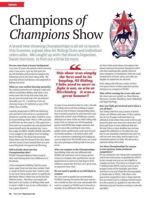 Equestrian Life May 2018 Issue