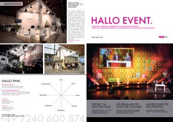 Pink Event Service GmbH & Co. KG Newsletter Frühjahr 2018