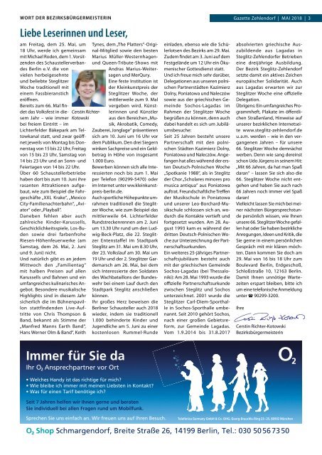Gazette Zehlendorf Mai 2018