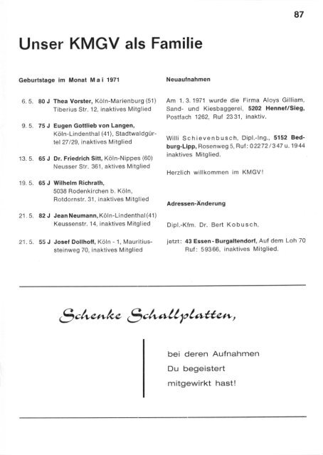 Der Burgbote 1971 (Jahrgang 51)