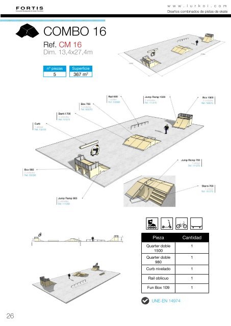 PISTAS SKATE HORMIGON PREFABRICADO