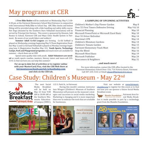 Chamber Newsletter - May 2018