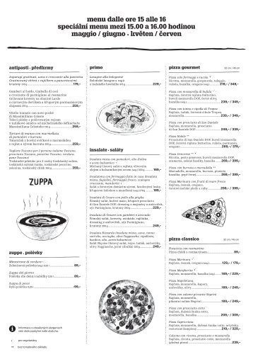 Menu siesta, květen-červen 2018