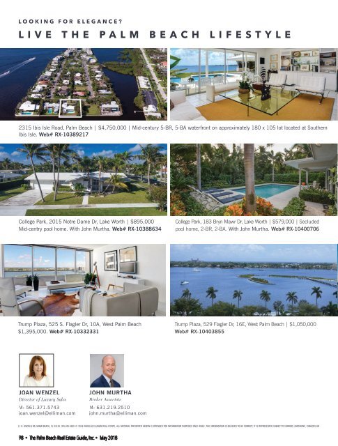 May 2018 Palm Beach Real Estate Guide