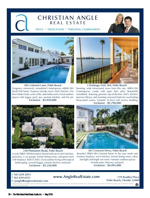 May 2018 Palm Beach Real Estate Guide