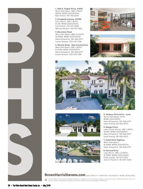 May 2018 Palm Beach Real Estate Guide