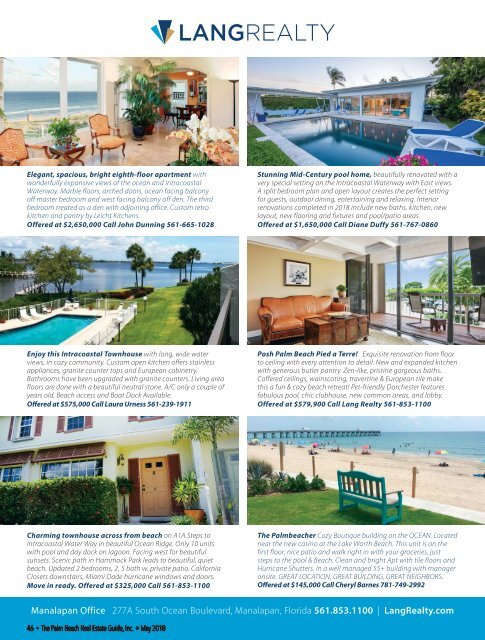 May 2018 Palm Beach Real Estate Guide