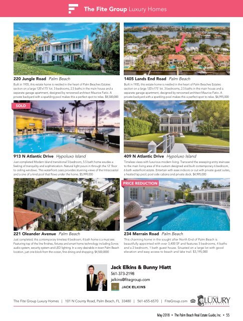 May 2018 Palm Beach Real Estate Guide