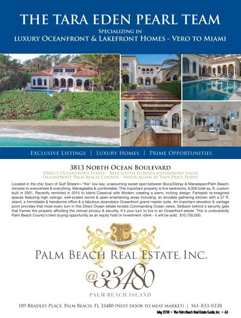 May 2018 Palm Beach Real Estate Guide