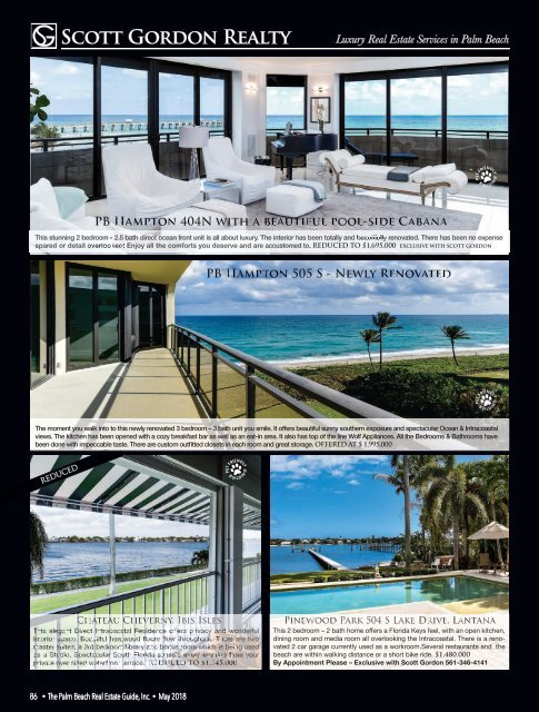 May 2018 Palm Beach Real Estate Guide