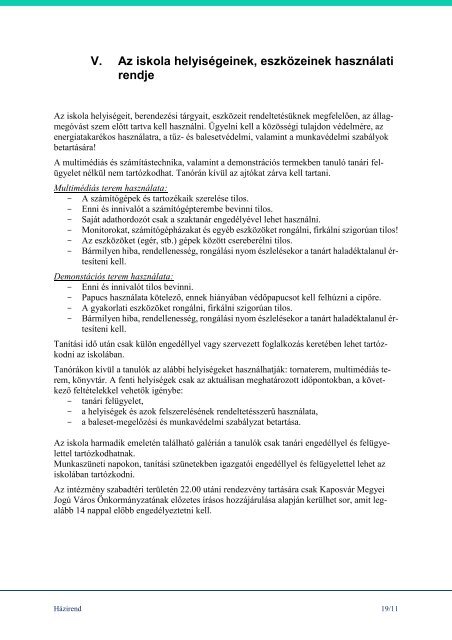 Szigeti Házirend 2017_SG-KÉSZ